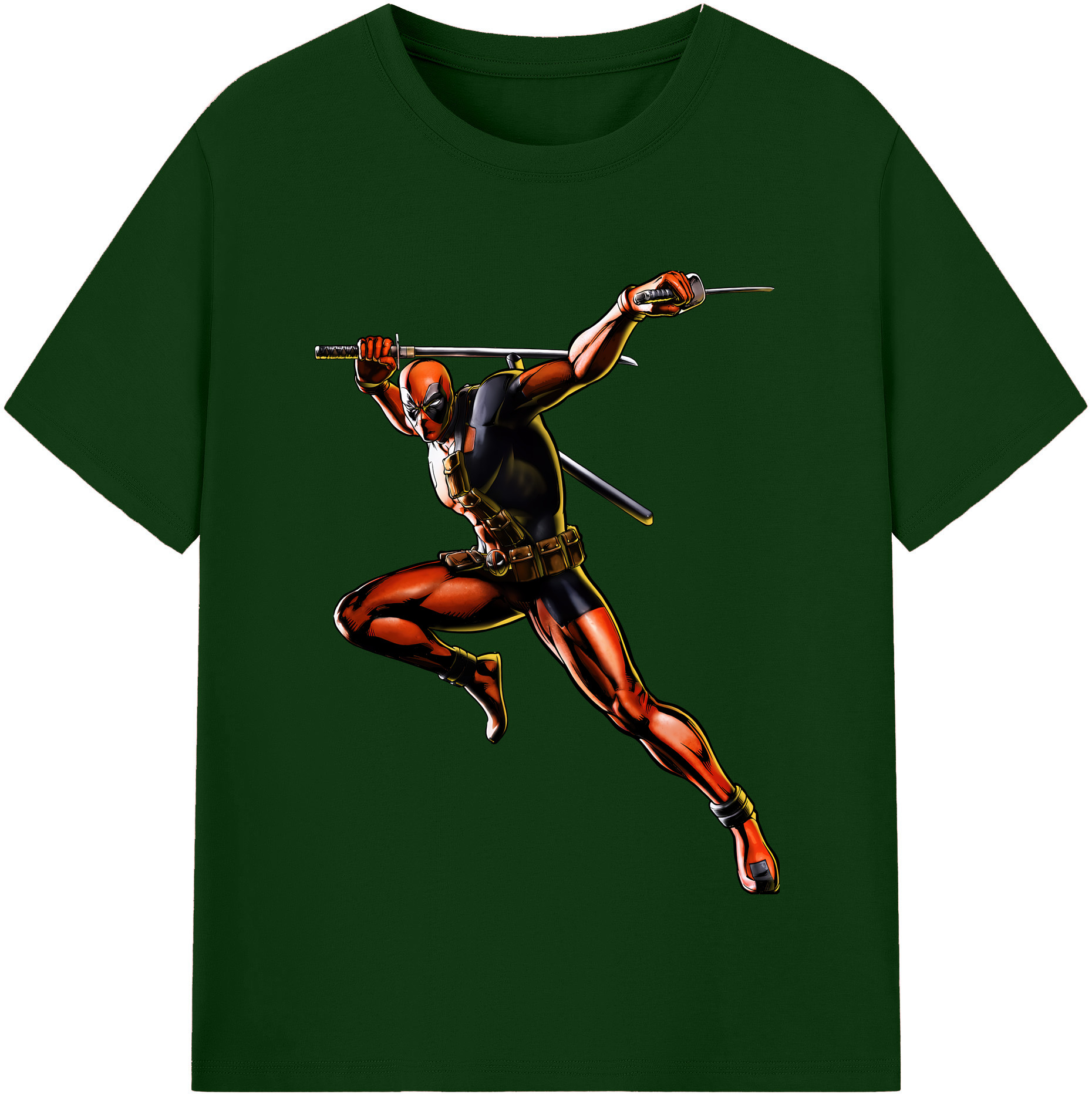 （画像用） Deadpool デッドプール 綿100％半袖Tシャツ（フロントプリント）